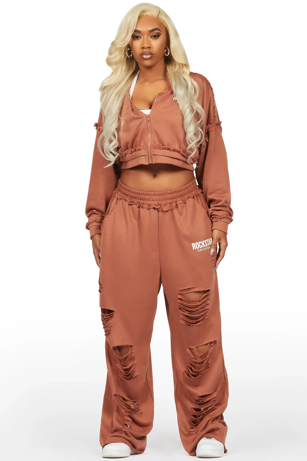 Corrina Mocha French Terry Oversized Trackset