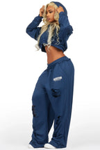 Corrina Navy French Terry Oversized Trackset