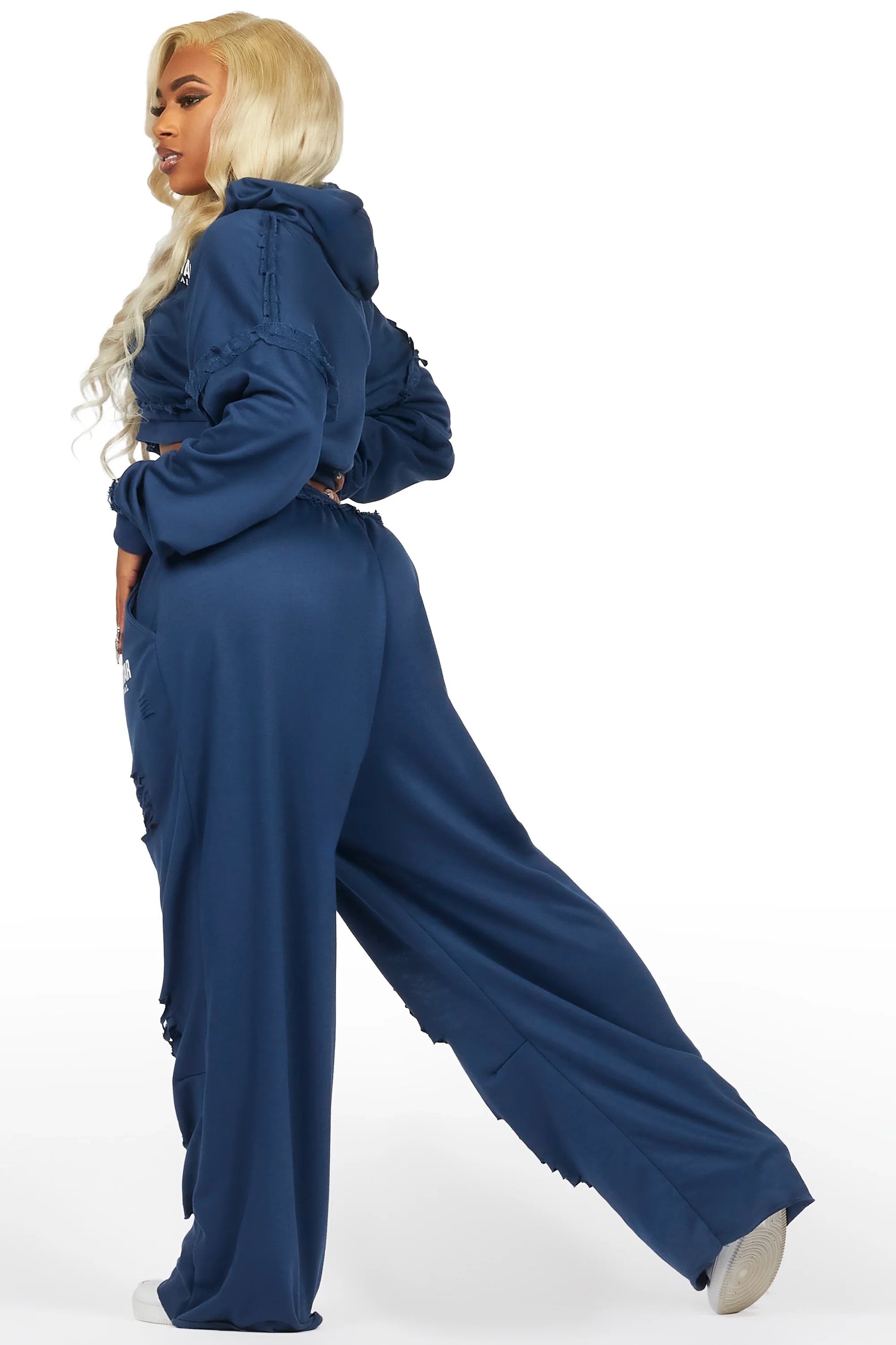 Corrina Navy French Terry Oversized Trackset
