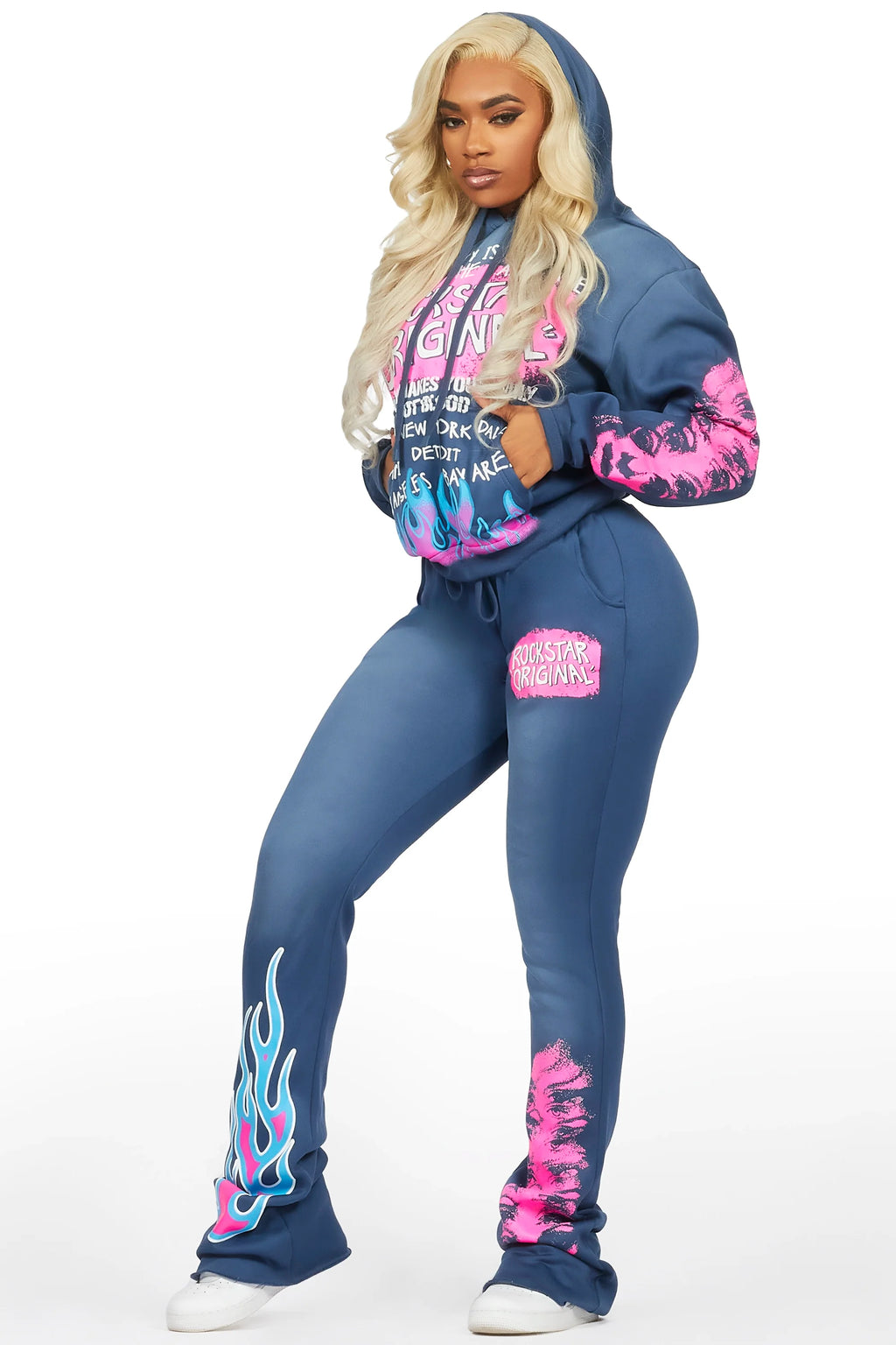 Marcey Navy Super Stacked Trackset