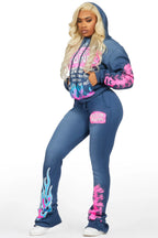 Marcey Navy Super Stacked Trackset