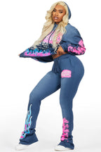 Marcey Navy Super Stacked Trackset