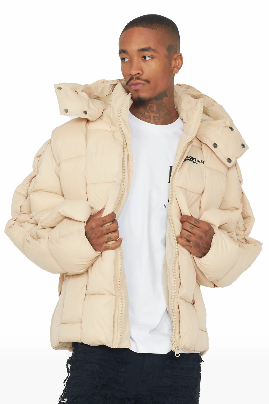 Marley Beige Puffer Jacket