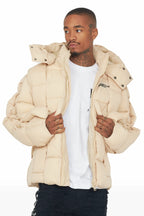Marley Beige Puffer Jacket