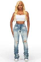 Ashlee Light Wash Super Stacked Jean