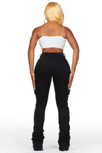Shanita Black Super Stacked Jean