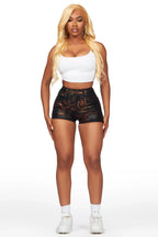 Rayonia Snake PU Short