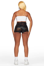 Rayonia Snake PU Short