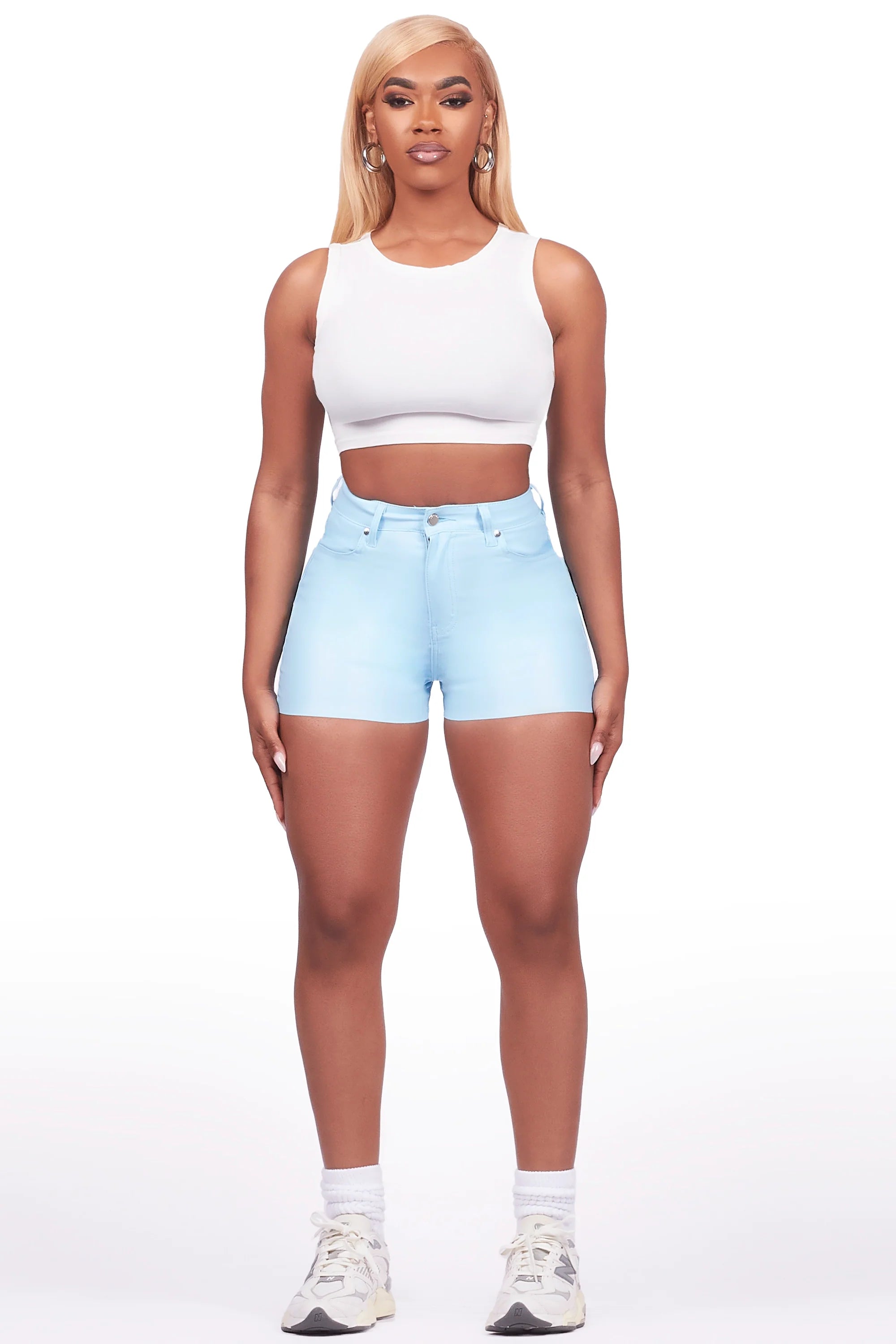 Tamry Blue PU Short