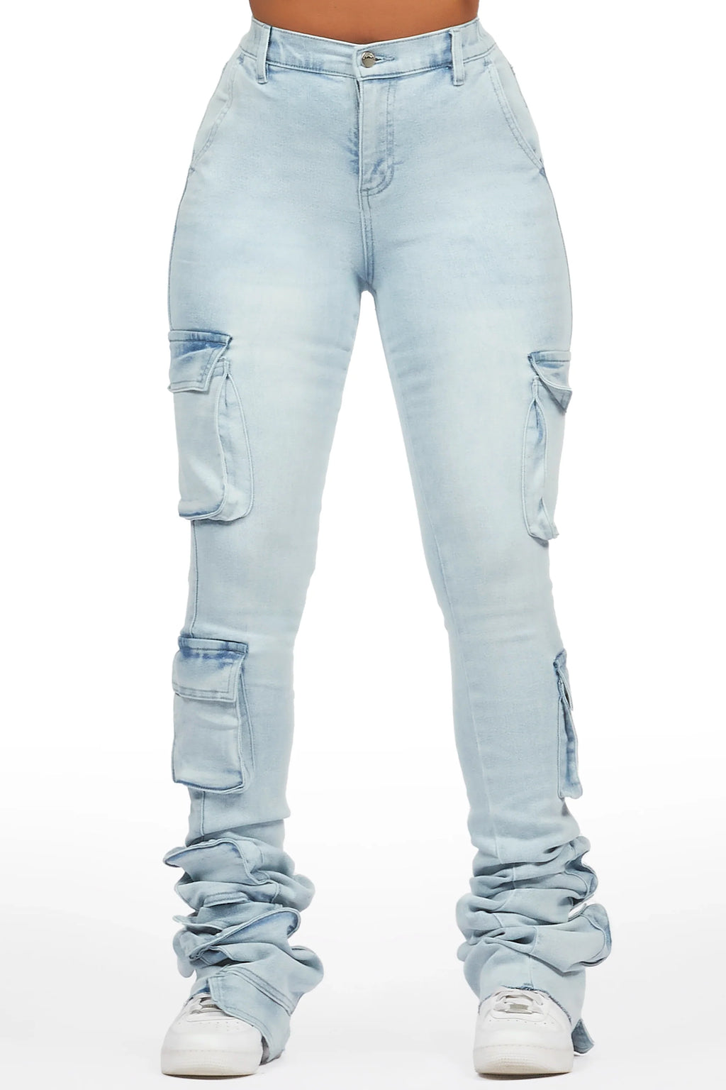Phoebe Light Wash Super Stacked Jean