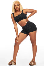 Antavia Cheetah Fur Slides