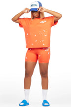 Womens Rockstar Dist White Basic Socks 4 Pack