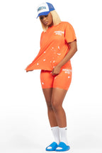 Womens Rockstar Dist White Basic Socks 4 Pack