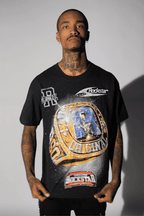 Champ Black Graphic Rhinestone T-Shirt