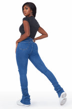 Marely Medium Wash Super Stacked Jean