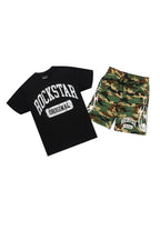Members Black/Camo T-Shirt/Short Set