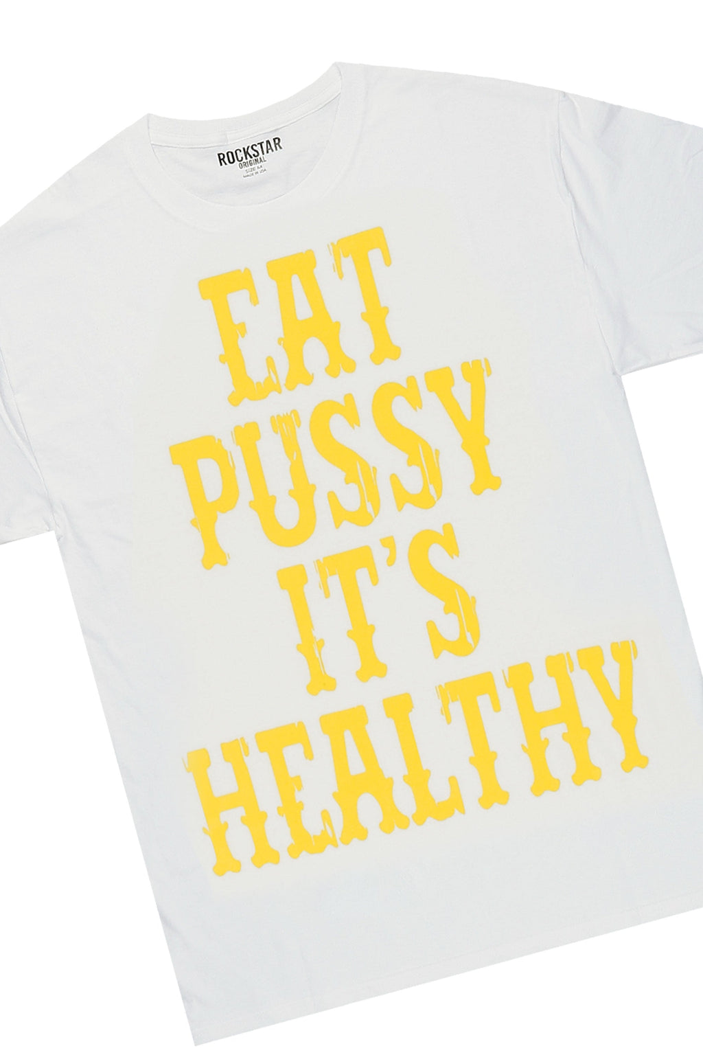 Miguel Yellow/White Graphic Short Set