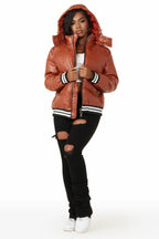 Miss Rust Puffer Jacket