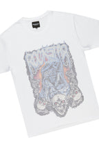 Moroccan White Graphic T-Shirt Short Set