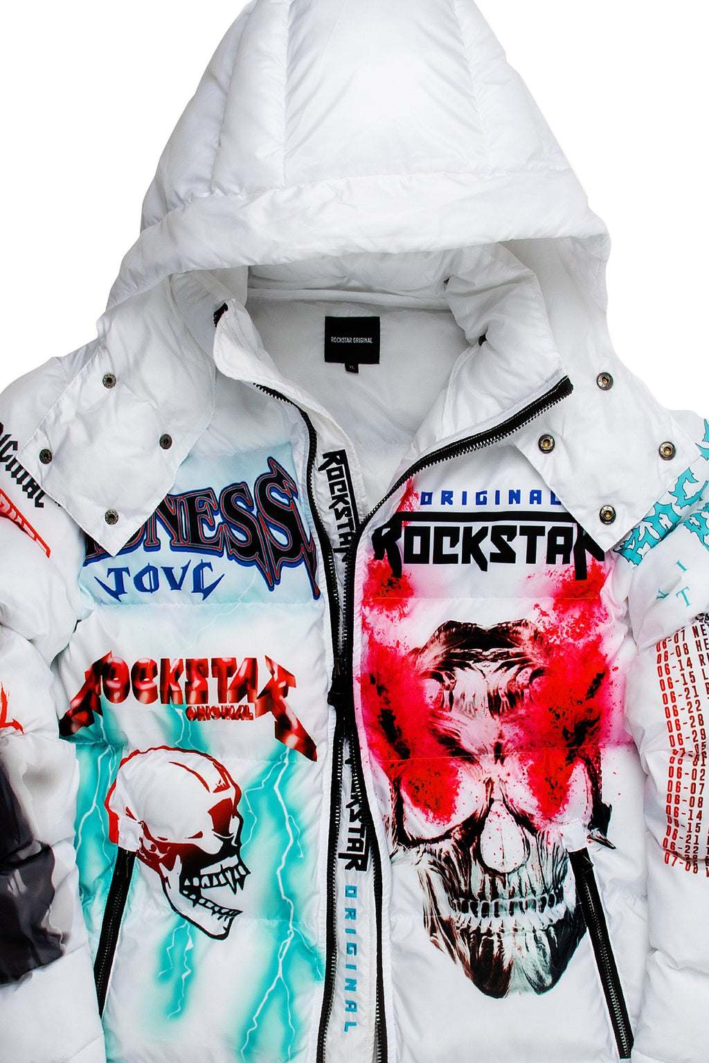 Kids Nash Puffer Jacket-White