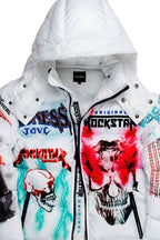 Kids Nash Puffer Jacket-White