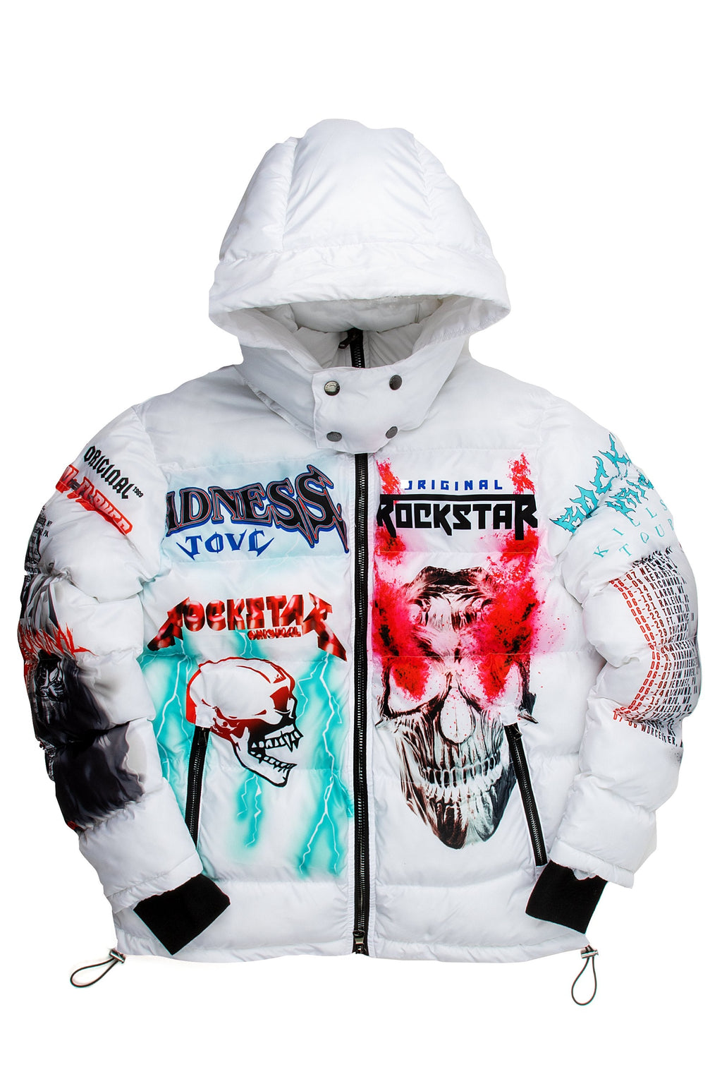 Kids Nash Puffer Jacket-White