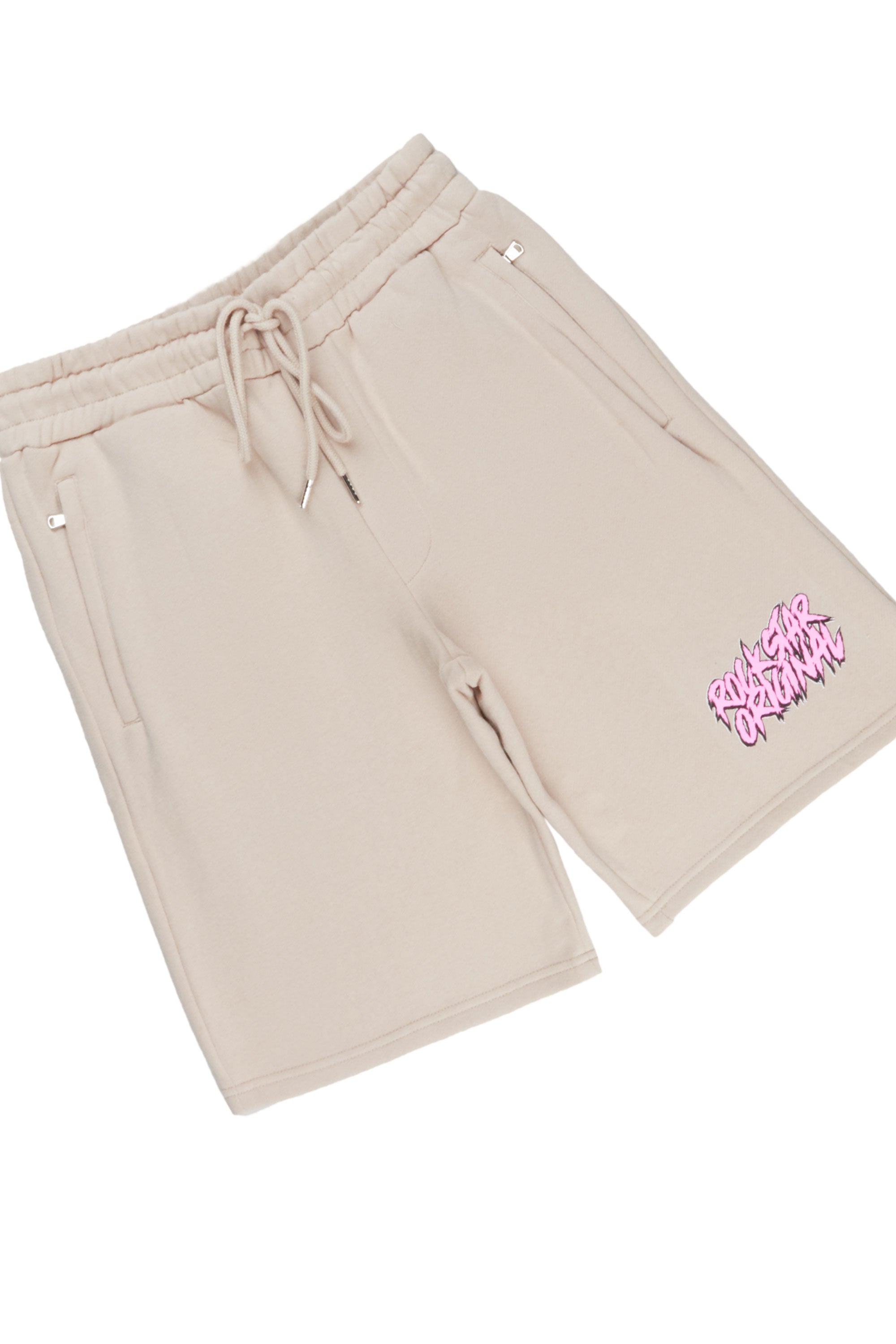 Naypolm Taupe T-Shirt/Short Set