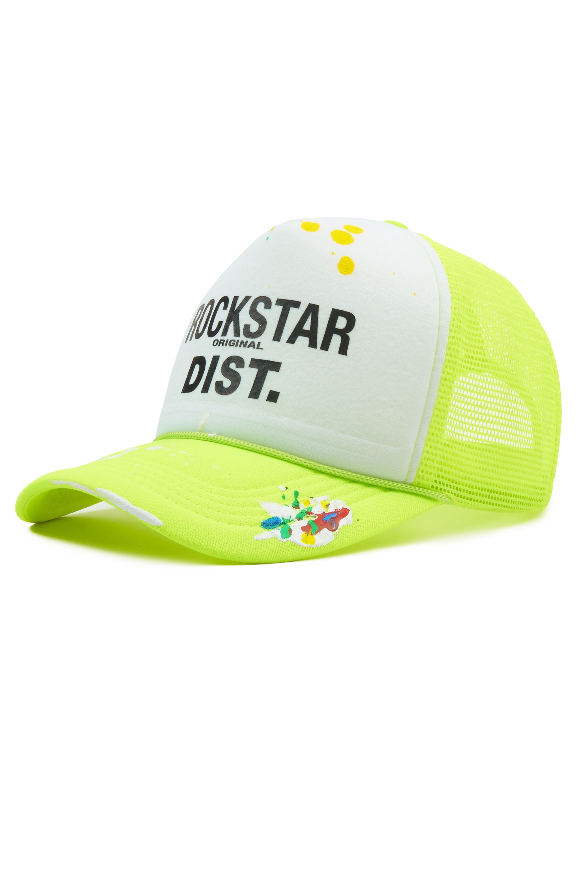 Neptune White/Neon Yellow Trucker Hat