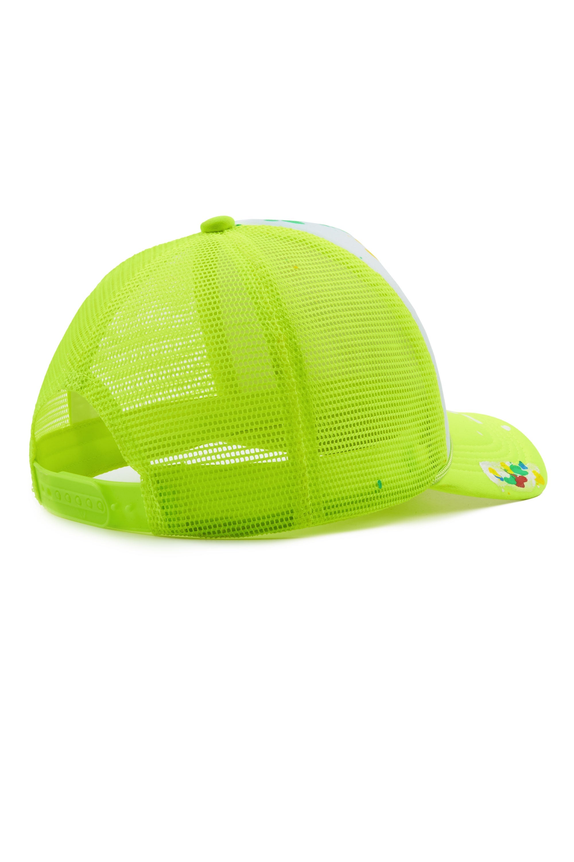 Good Side Only White/Neon Yellow Trucker Hat