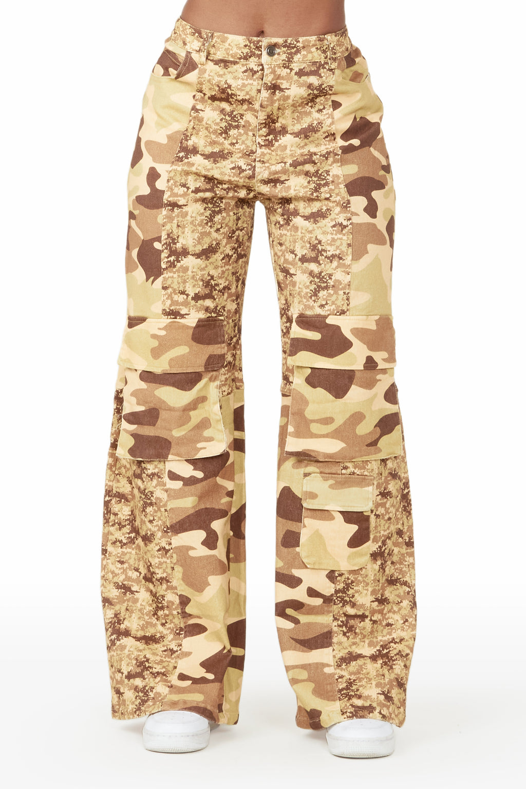 Nikki Camo Wide Leg Jean