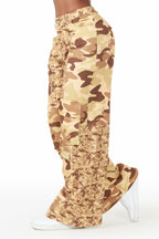 Nikki Camo Wide Leg Jean