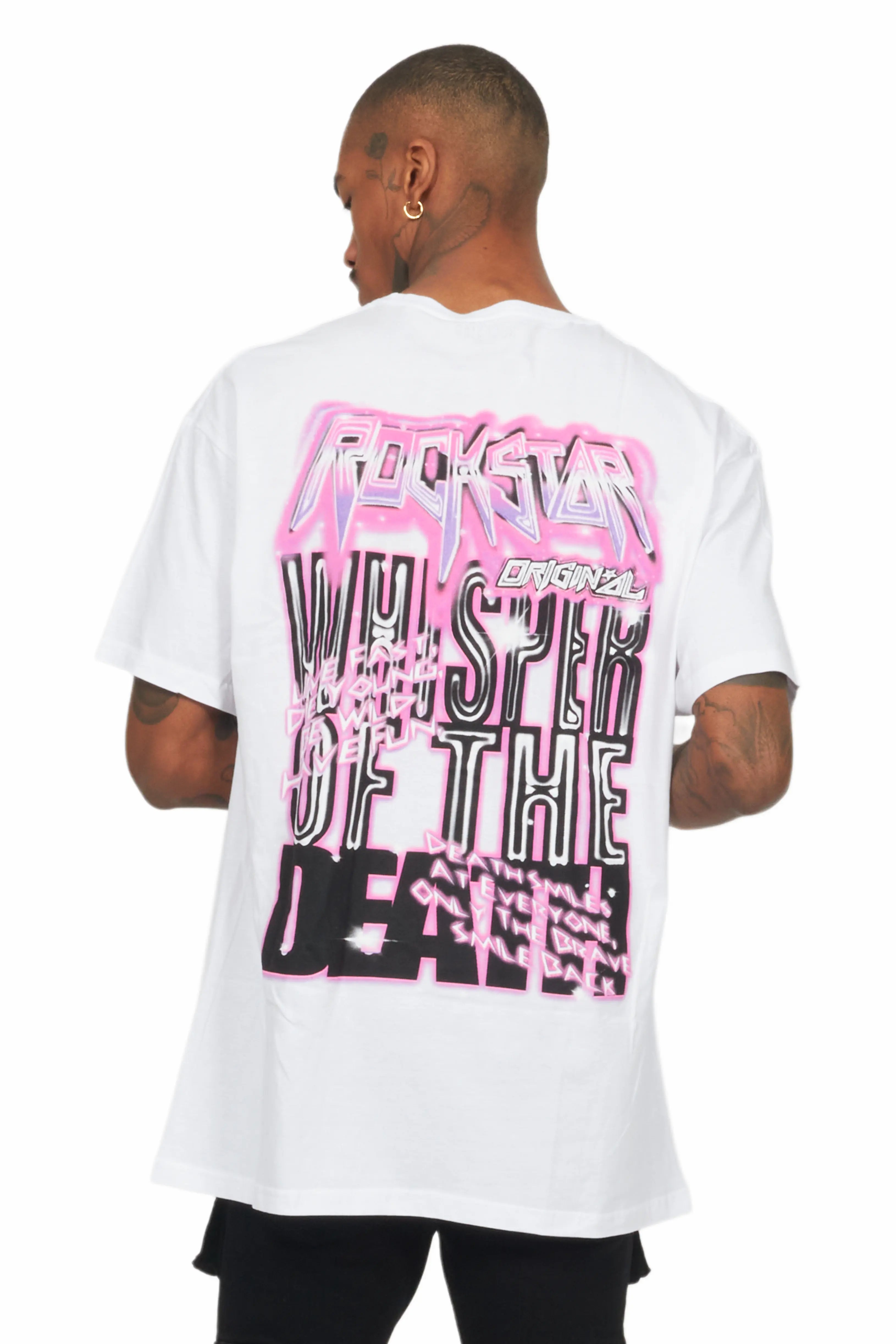 Obern White Graphic T-Shirt