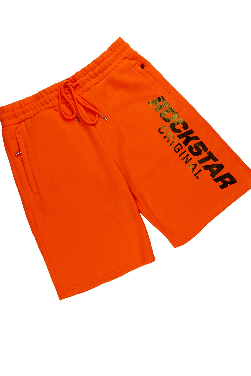 Ochre Orange Graphic T-Shirt Short Set
