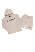 Octavio Taupe Hoodie Short Set