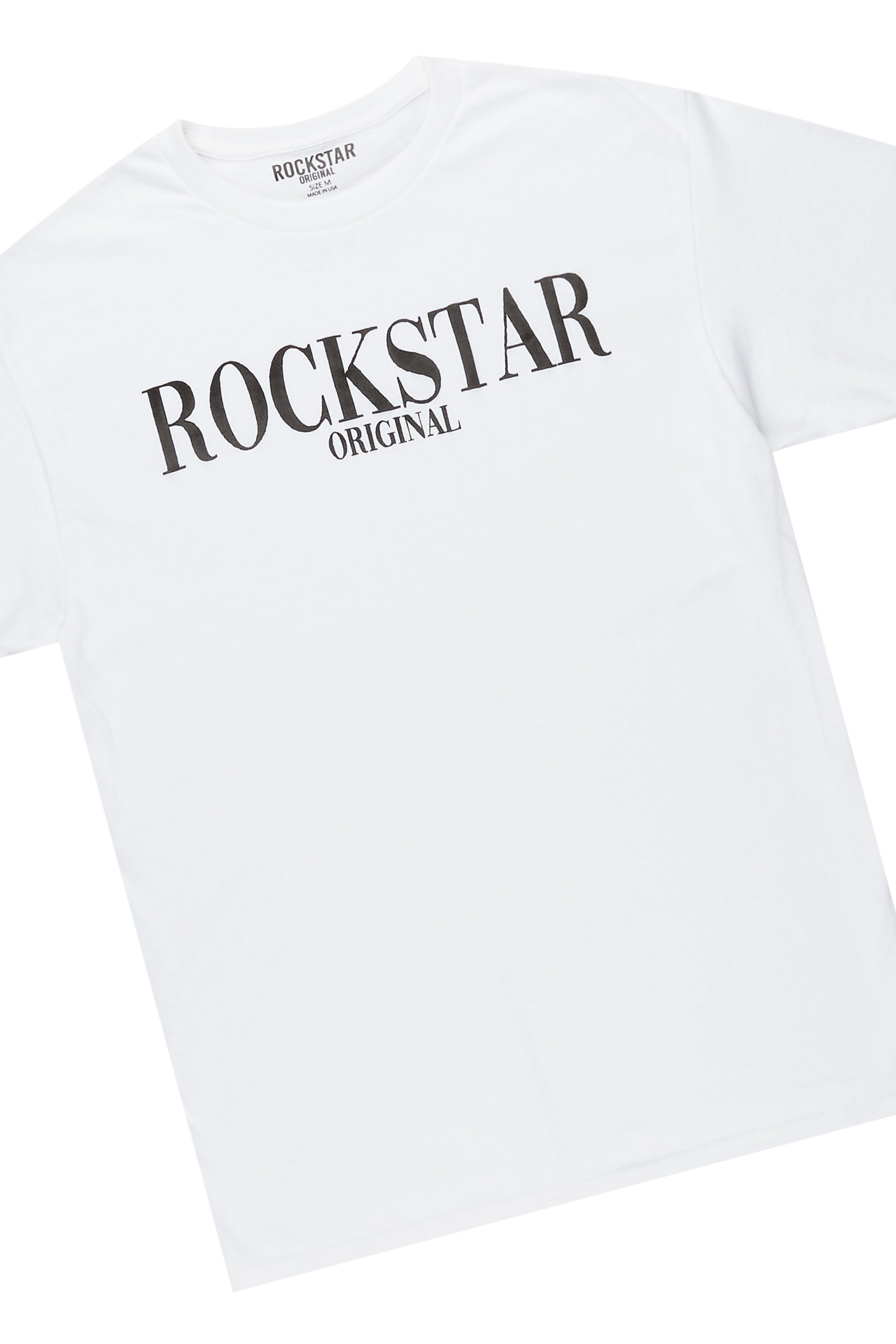 Octavio White/Cream T-Shirt Cargo Short Set