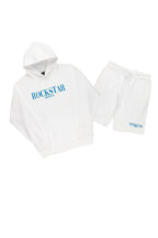 Octavio White Hoodie Short Set
