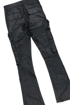 Octavio Black T-Shirt & Ritz Stacked Flare Jean Bundle