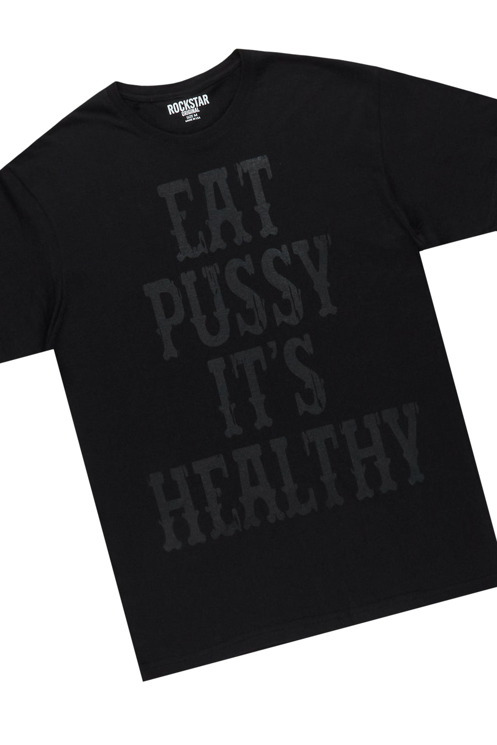 Osman Black Graphic T-Shirt Short Set