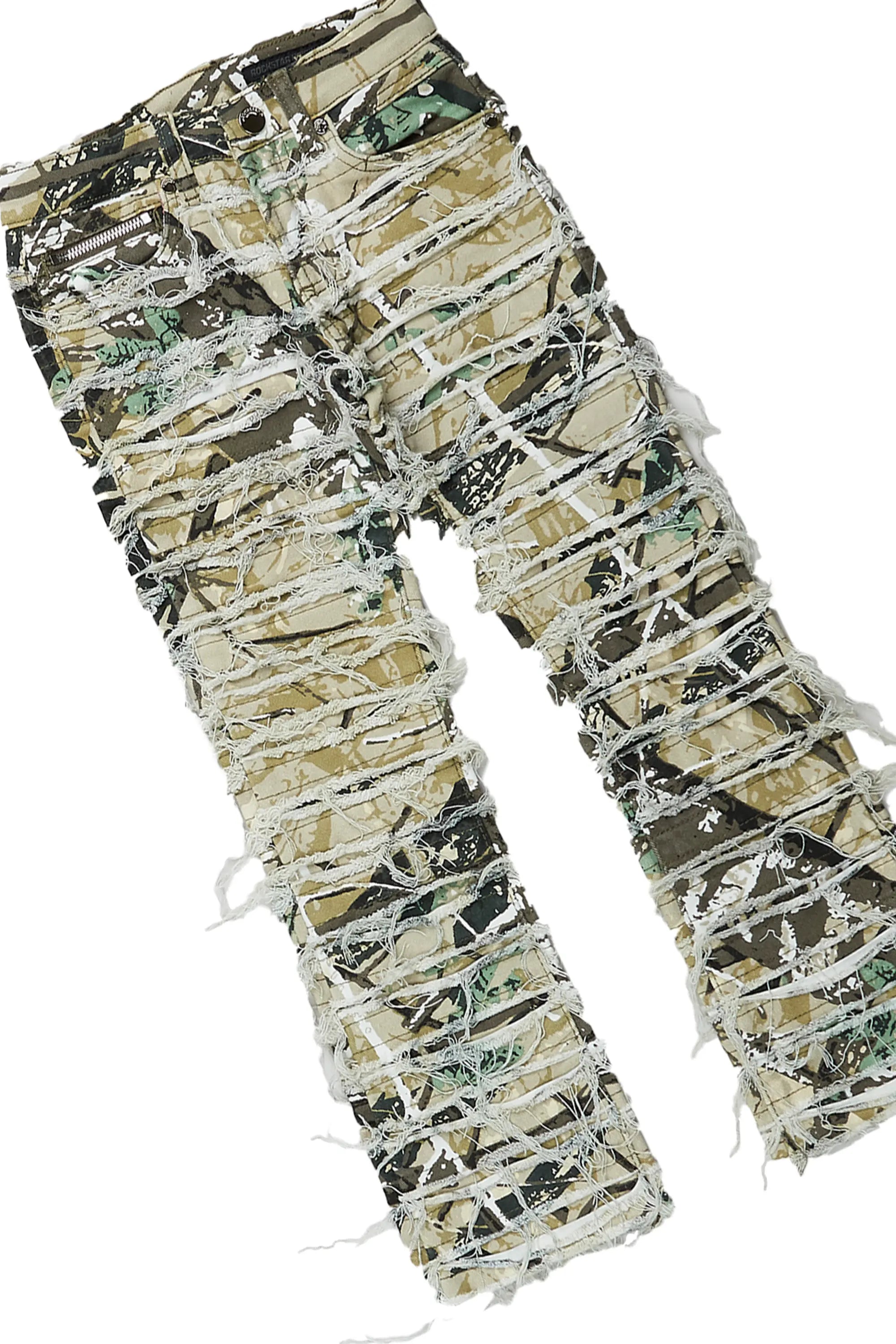 Boys Tyler Orange T-Shirt/Stacked Flare Jean Set