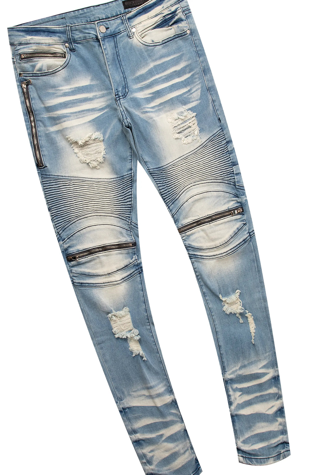 Palmer White T-Shirt & BK Biker Jean Bundle