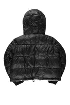 Rose Black Puffer Jacket