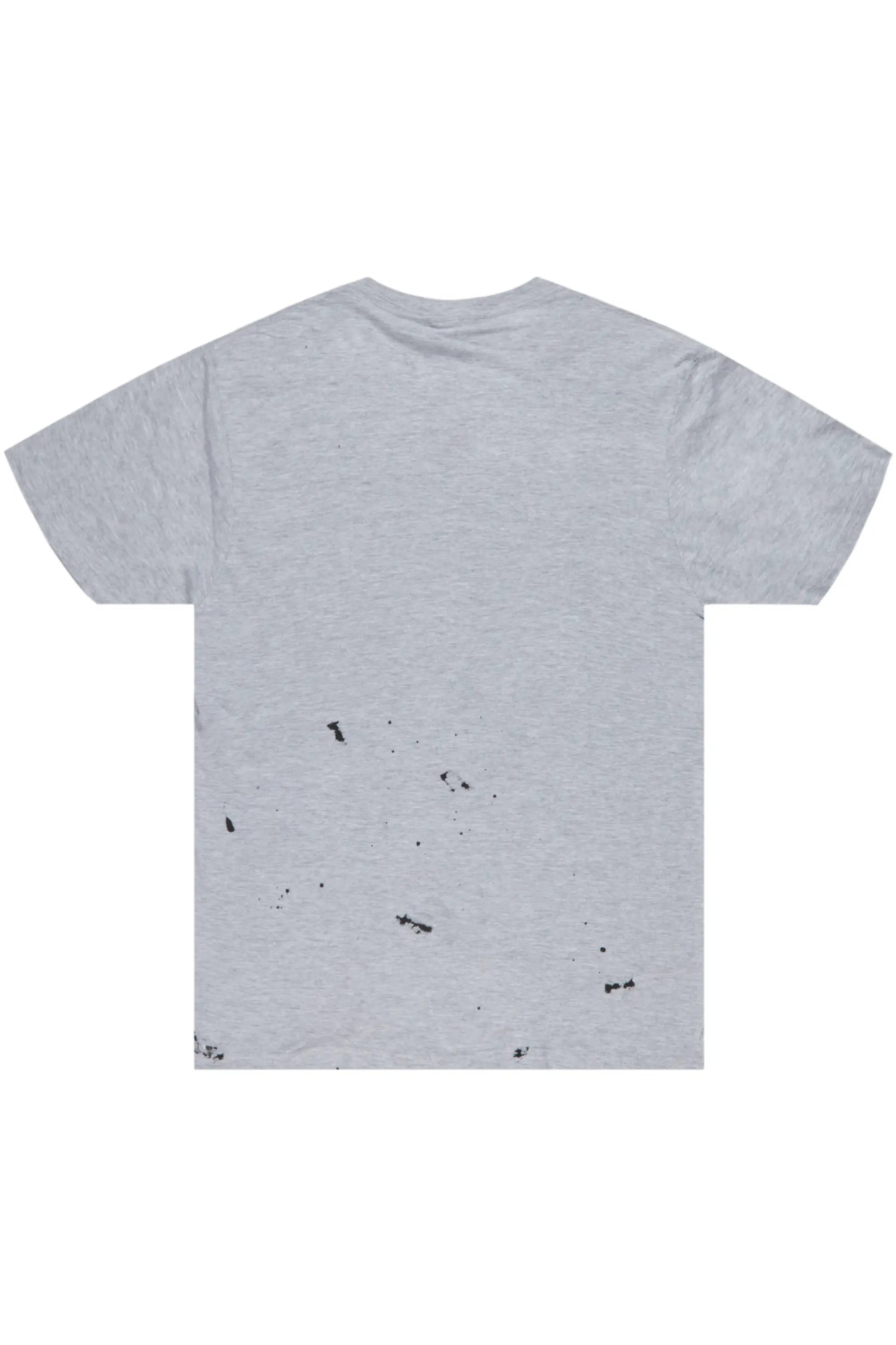 Raffer Heather Grey Graphic T-Shirt
