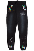 Rockstar Art Dist. Black Trackpant