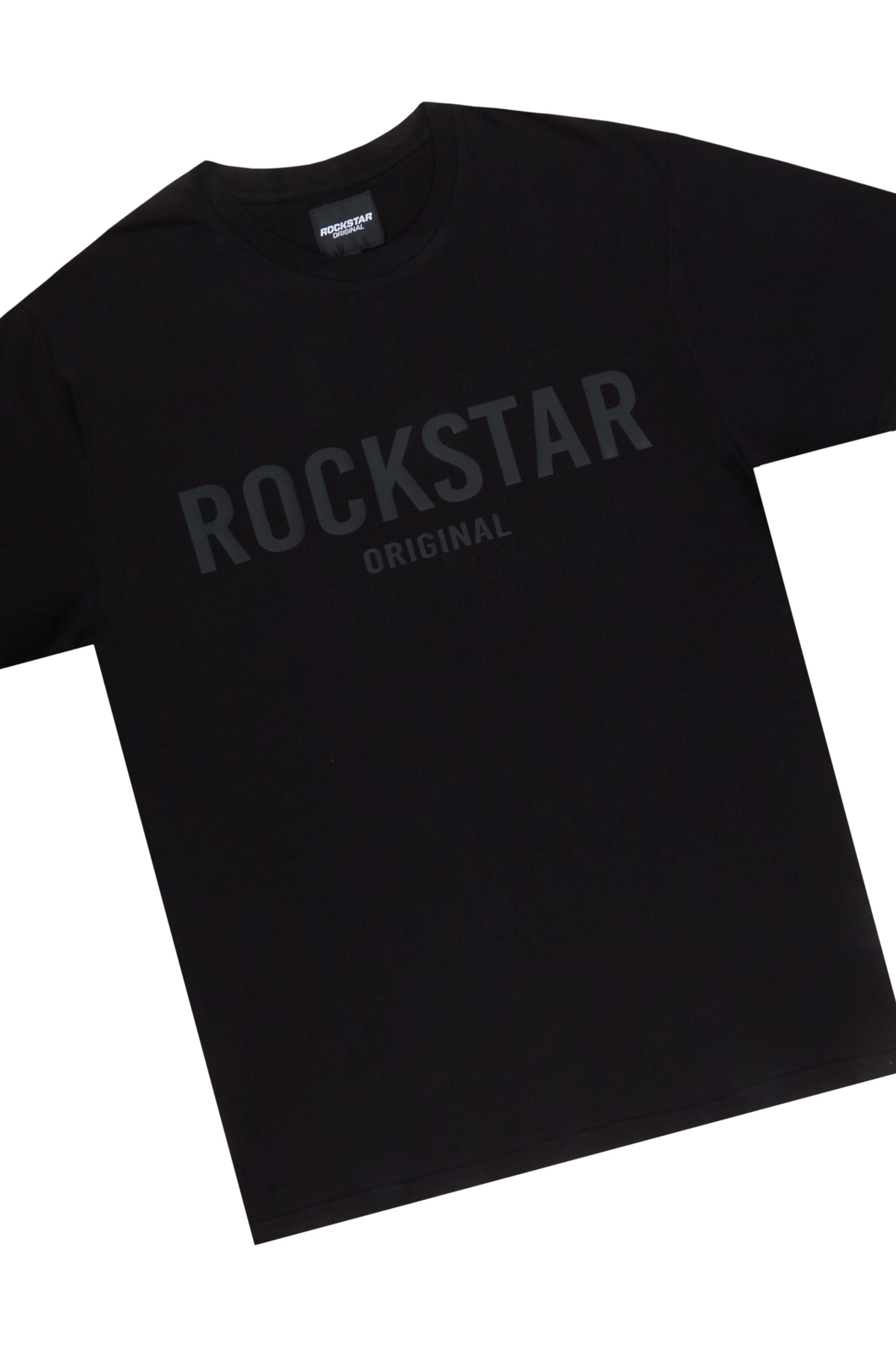 Rockstar Casey Black T-Shirt/Short Set