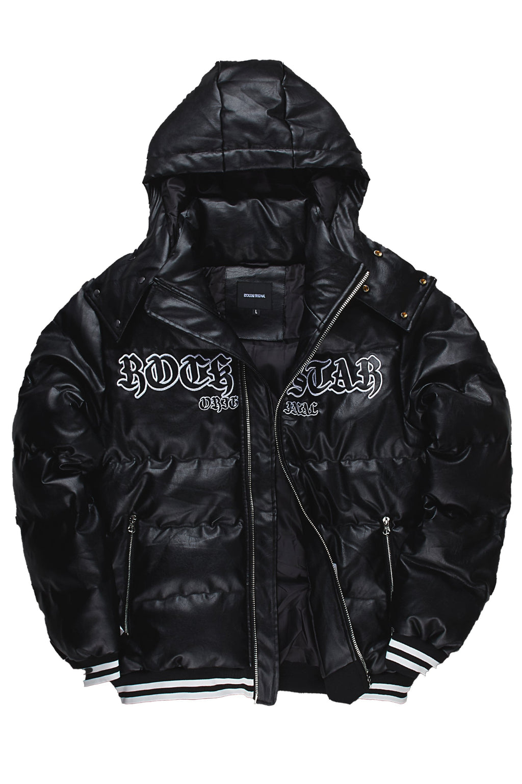 Sir Black Graphic Puffer Jacket