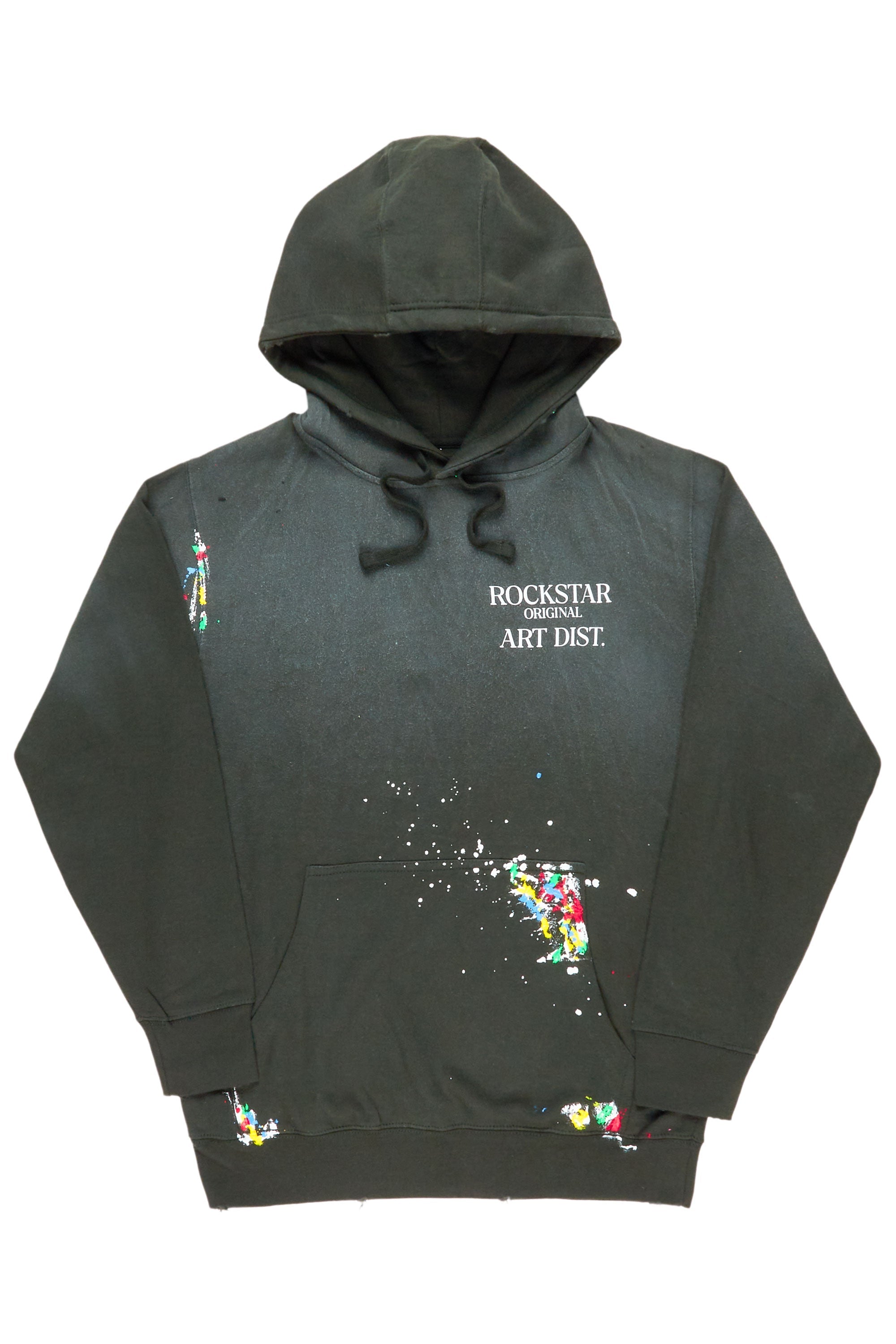 Make It Rain Dark Green Oversized Hoodie