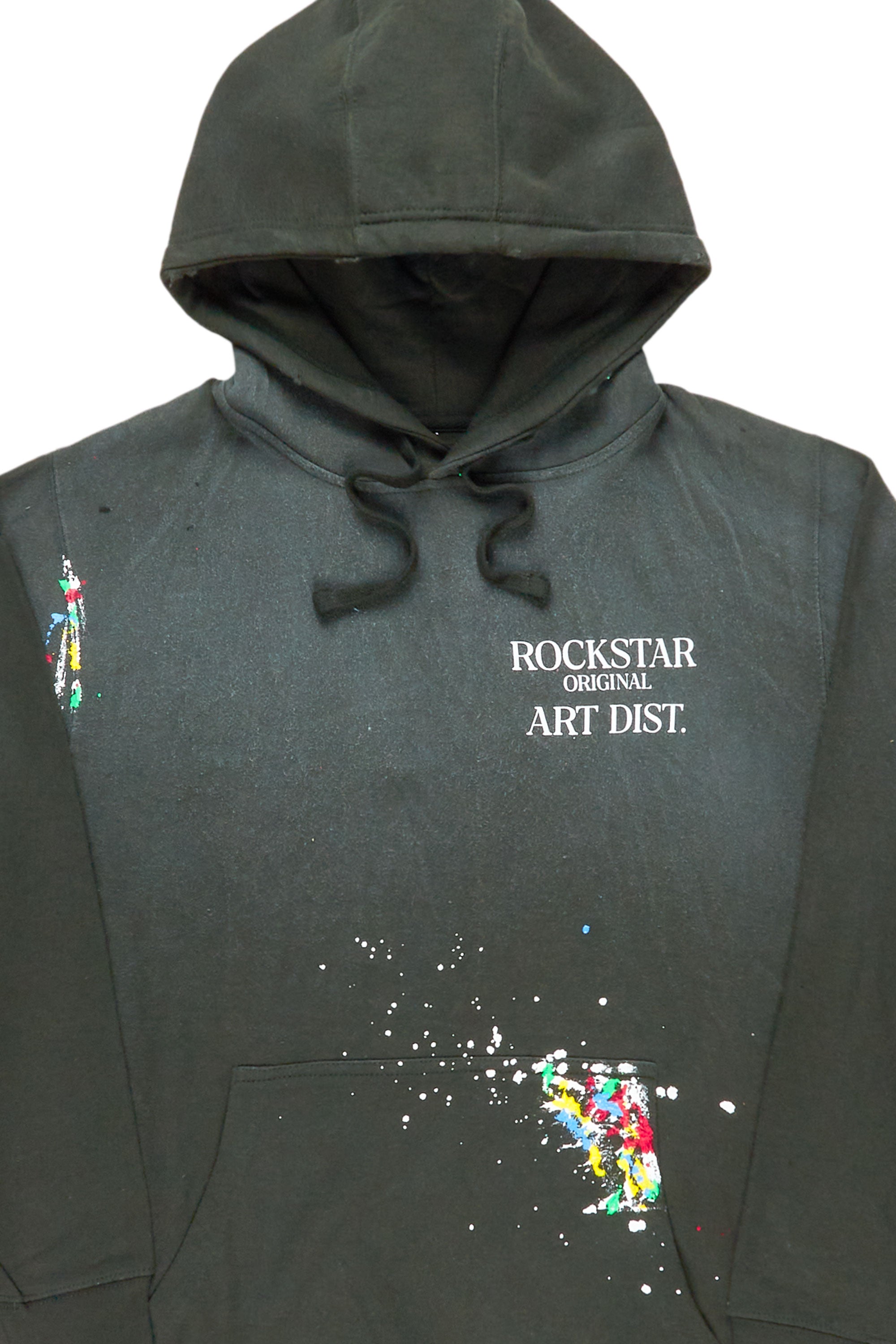 Make It Rain Dark Green Oversized Hoodie