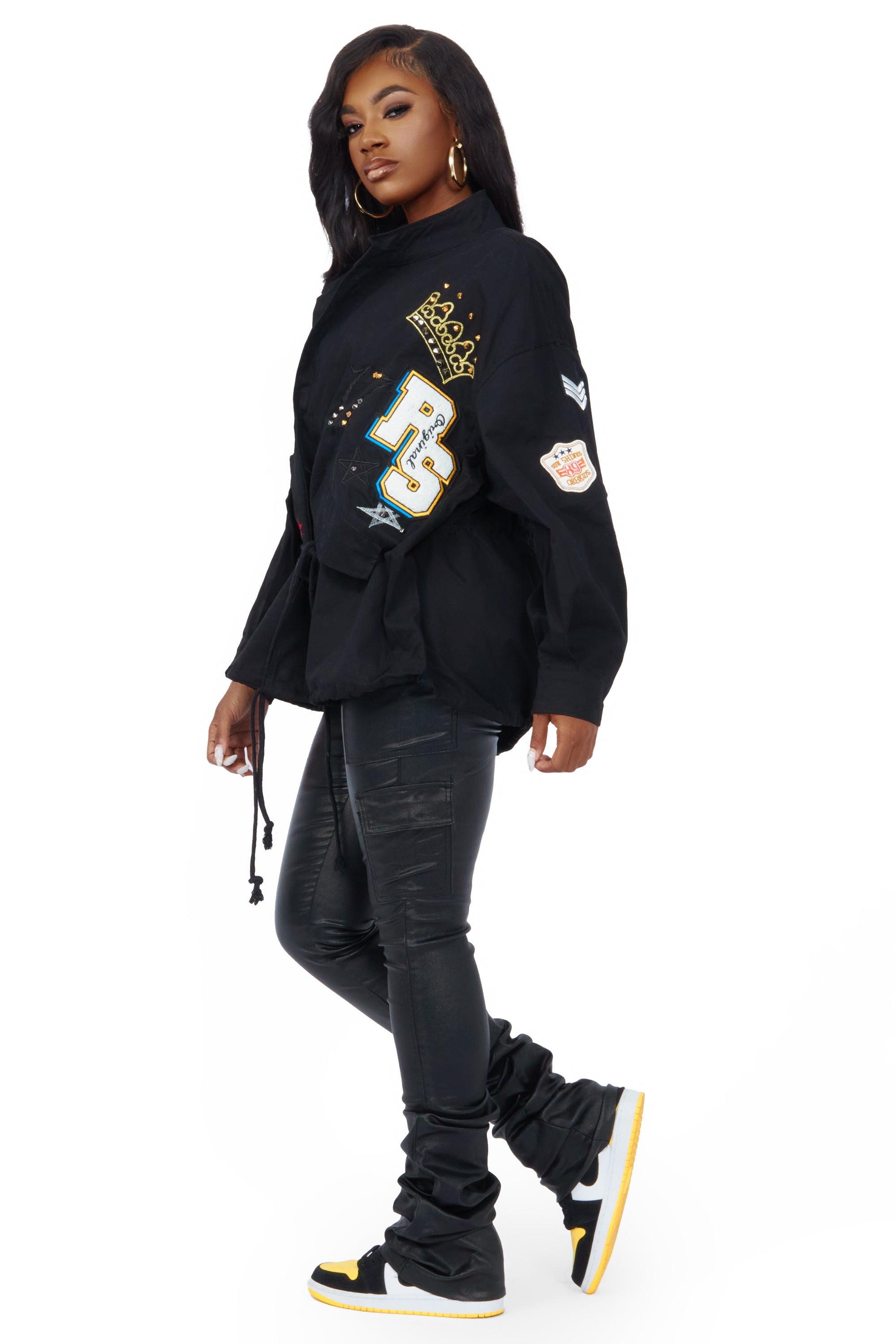 Mezcali Black Oversized Jacket