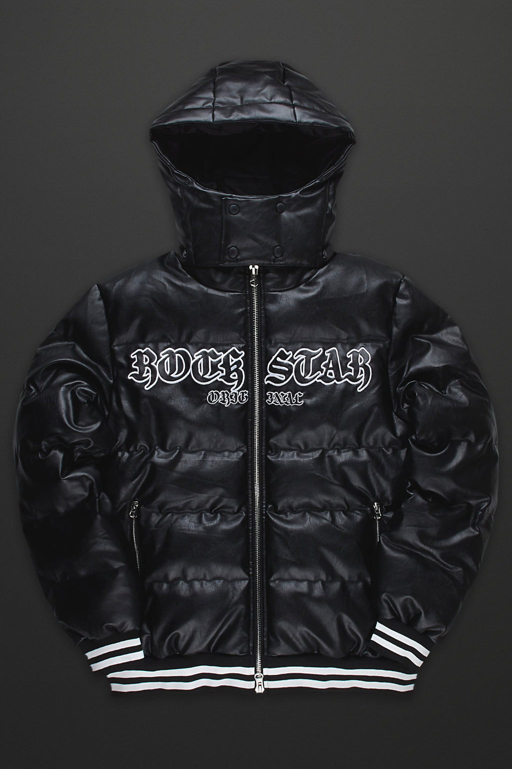 Sir Black Graphic Puffer Jacket