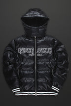Sir Black Graphic Puffer Jacket